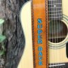 Custom Guitar Strap with Blue Name