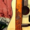 Personalized Eagle Leather Guitar Strap