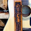 Grizzly Bear Leather Guitar Strap