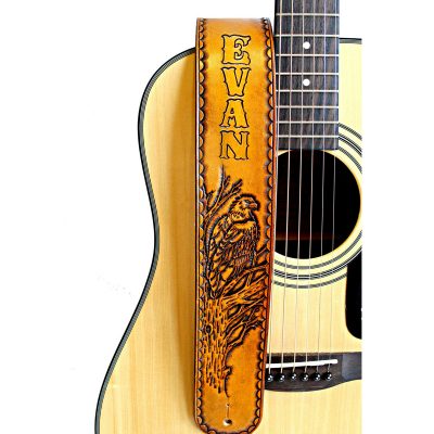 Personalized Eagle Guitar Strap
