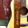 Western Horse Personalized Leather Guitar Strap