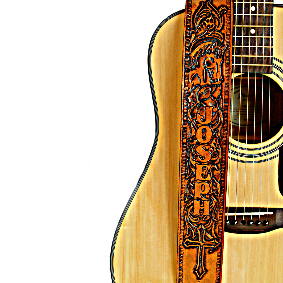 Custom Leather Guitar Straps - Personalized Guitar Straps