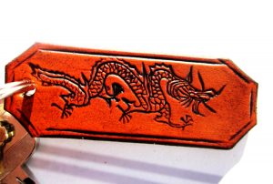 Dragon Leather Key Chain