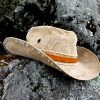 Rustic Leather Hat Band with Buckle