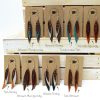 Leather Feather Earrings Color Variations