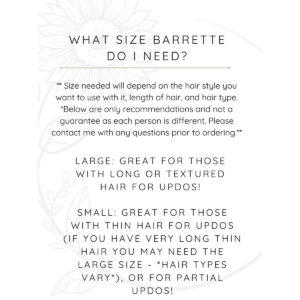 Hair Barrette Size Recommendations