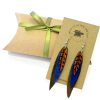 Tooled Feather Earrings with Gift Box
