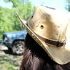 Rope Tooled Leather Hat Band