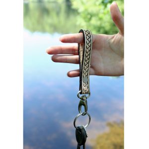 Hand Tooled Leather Key Chain