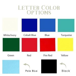 Letter Color Options