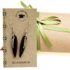 Feather Earrings with Gift Box