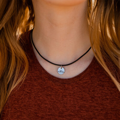 Mountain Leather Necklace Choker