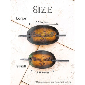 Leather Hair Slide Size Options