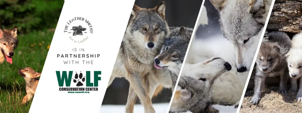 The Leather Smithy is in Partnership with the Wolf Conservation Center